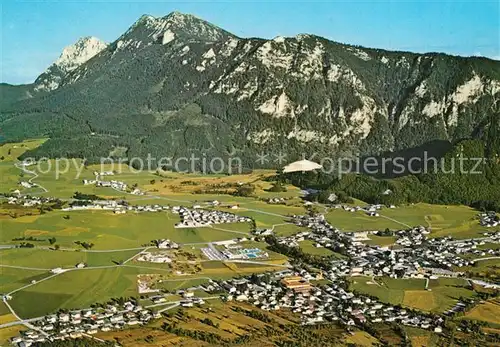 AK / Ansichtskarte Inzell Fliegeraufnahme mit Hochstaufen und Zwiesel Inzell