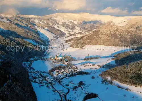 AK / Ansichtskarte Muenstertal_Schwarzwald Fliegeraufnahme mit St Trudpert Muenstertal_Schwarzwald
