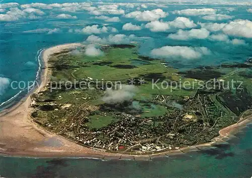 AK / Ansichtskarte Borkum_Nordseebad Fliegeraufnahme Borkum_Nordseebad