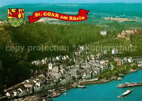 AK / Ansichtskarte St_Goar_Rhein Fliegeraufnahme 