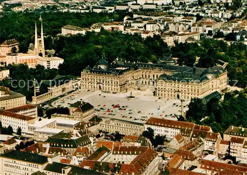 AK / Ansichtskarte Wuerzburg Residenz Fliegeraufnahme Wuerzburg