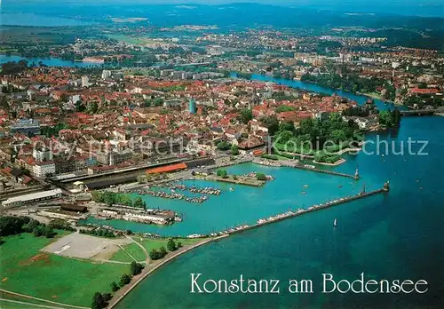 AK / Ansichtskarte Konstanz_Bodensee Fliegeraufnahme Konstanz_Bodensee