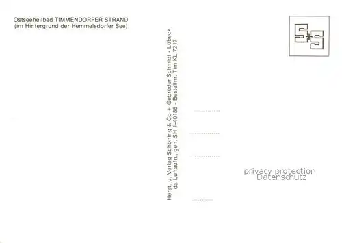 AK / Ansichtskarte Timmendorfer_Strand Fliegeraufnahme mit Hemmelsdorfer See Timmendorfer_Strand