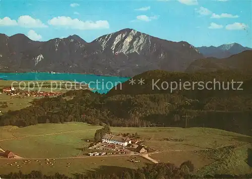 AK / Ansichtskarte Grossweil Alpengasthof Kreut Alm Fliegeraufnahme Grossweil