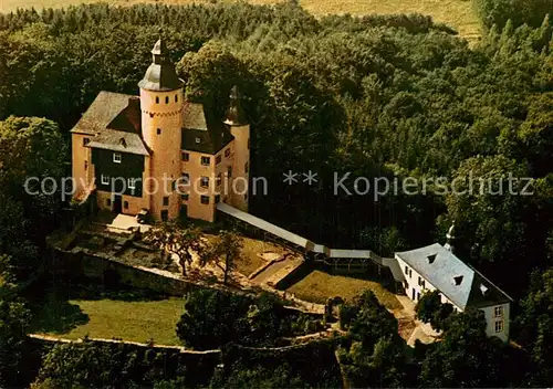AK / Ansichtskarte Nuembrecht Schloss Homburg Burgschenke Cafe Restaurant Fliegeraufnahme Nuembrecht