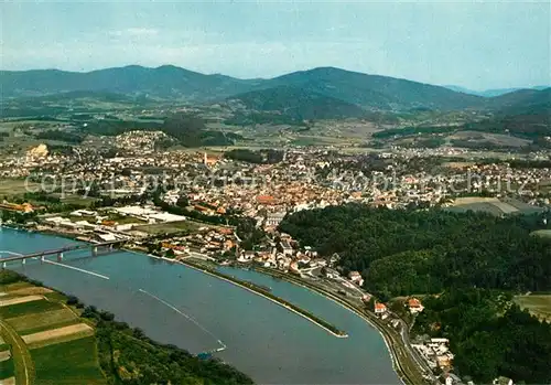 AK / Ansichtskarte Deggendorf_Donau Fliegeraufnahme Deggendorf Donau