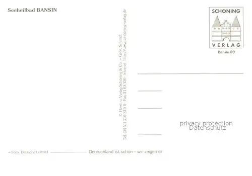 AK / Ansichtskarte Bansin_Ostseebad Fliegeraufnahme Bansin_Ostseebad