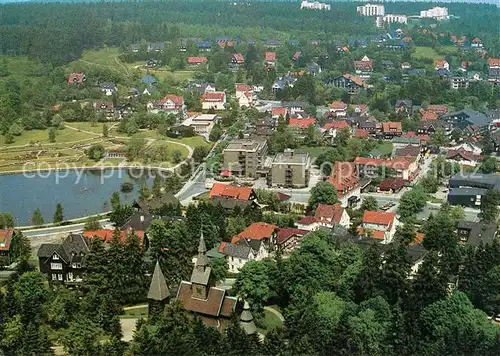 AK / Ansichtskarte Hahnenklee Bockswiese_Harz Fliegeraufnahme Hahnenklee Bockswiese