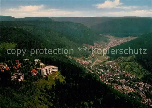 AK / Ansichtskarte Wildbad_Schwarzwald Fliegeraufnahme Wildbad_Schwarzwald