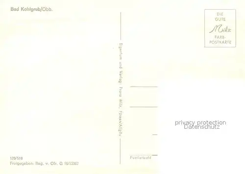 AK / Ansichtskarte Bad_Kohlgrub Fliegeraufnahme Bad_Kohlgrub