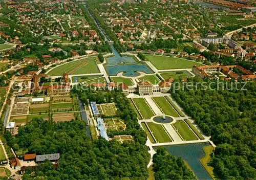 AK / Ansichtskarte Muenchen Schloss Nymphenburg Fliegeraufnahme Muenchen