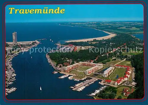 AK / Ansichtskarte Travemuende_Ostseebad Fliegeraufnahme Travemuende_Ostseebad