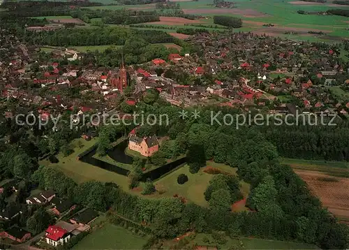 AK / Ansichtskarte Rhede_Westfalen Stadtzentrum Fliegeraufnahme Rhede_Westfalen