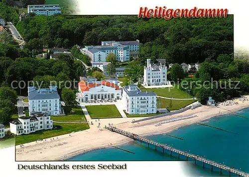 AK / Ansichtskarte Heiligendamm_Ostseebad Fliegeraufnahme mit Seebruecke Heiligendamm_Ostseebad
