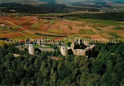 AK / Ansichtskarte Kuessaburg Fliegeraufnahme mit Burgruine Kuessaburg