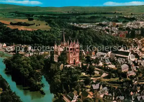 AK / Ansichtskarte Limburg_Lahn Fliegeraufnahme mit Dom Limburg_Lahn