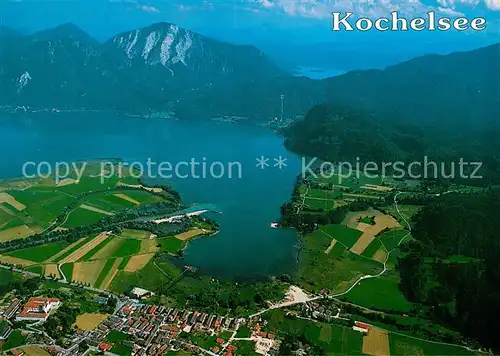 AK / Ansichtskarte Kochel_See Fliegeraufnahme Kochel_See