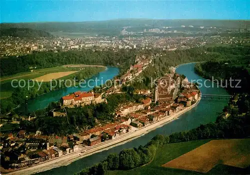 AK / Ansichtskarte Burghausen_Salzach Fliegeraufnahme Burghausen Salzach