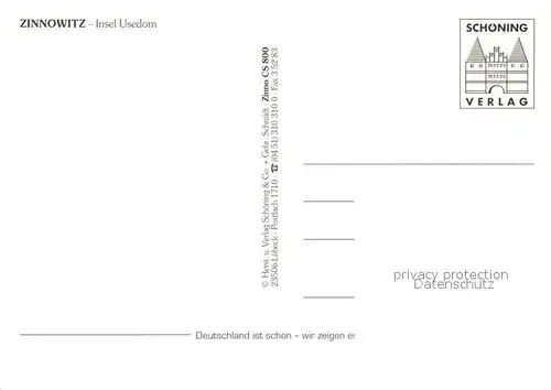 AK / Ansichtskarte Zinnowitz_Ostseebad Fliegeraufnahme Zinnowitz_Ostseebad