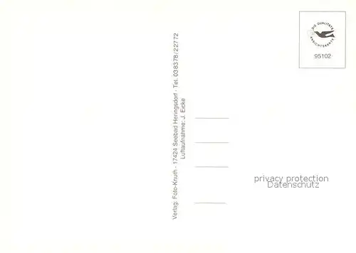 AK / Ansichtskarte Heringsdorf_Ostseebad_Usedom Fliegeraufnahme mit Seebruecke Heringsdorf_Ostseebad