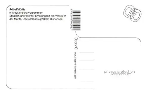 AK / Ansichtskarte Roebel_Mueritz Fliegeraufnahme Roebel Mueritz