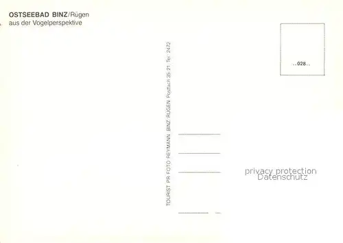 AK / Ansichtskarte Binz_Ruegen Fliegeraufnahme Binz_Ruegen