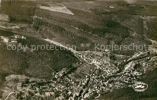 AK / Ansichtskarte Wildbad_Schwarzwald Fliegeraufnahme Wildbad_Schwarzwald
