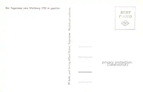 AK / Ansichtskarte Tegernsee Blick vom Wallberg mit Bad Wiessee Tegernsee