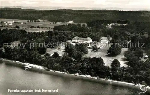 AK / Ansichtskarte Buch_Ammersee Fliegeraufnahme Buch Ammersee