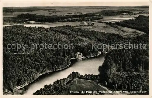 AK / Ansichtskarte Ebnisee Welzheimer Wald Fliegeraufnahme Ebnisee