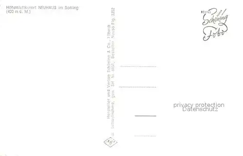 AK / Ansichtskarte Neuhaus_Solling Fliegeraufnahme Neuhaus Solling