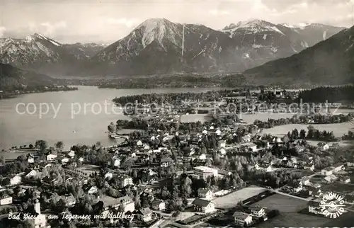 AK / Ansichtskarte Bad_Wiessee_Tegernsee Fliegeraufnahme Bad_Wiessee_Tegernsee