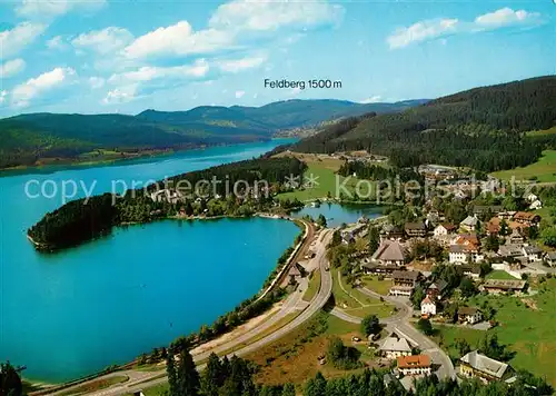 AK / Ansichtskarte Schluchsee Fliegeraufnahme mit Feldberg Schluchsee