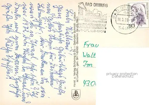 AK / Ansichtskarte Bad_Driburg Graefl Kurhaeuser Fliegeraufnahme Bad_Driburg