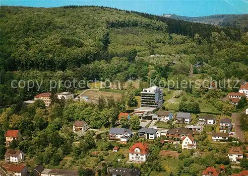 AK / Ansichtskarte Bad_Brueckenau Fliegeraufnahme mit Sanatorium Dr Weckbecker Bad_Brueckenau