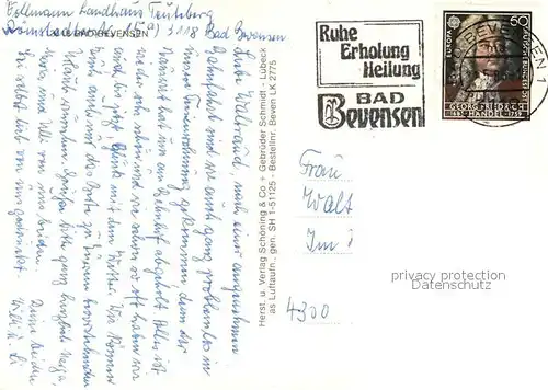 AK / Ansichtskarte Bad_Bevensen Fliegeraufnahme Bad_Bevensen