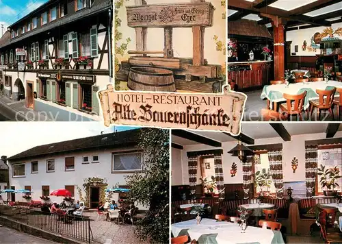 AK / Ansichtskarte Oestrich Winkel Hotel Restaurant Alte Bauernschaenke Oestrich Winkel