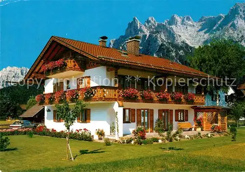 AK / Ansichtskarte Mittenwald_Bayern Pension Ferienwohnungen Mittenwald Bayern