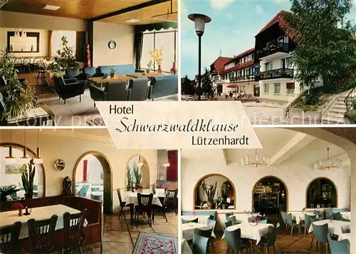AK / Ansichtskarte Luetzenhardt Hotel Schwarzwaldklause Luetzenhardt