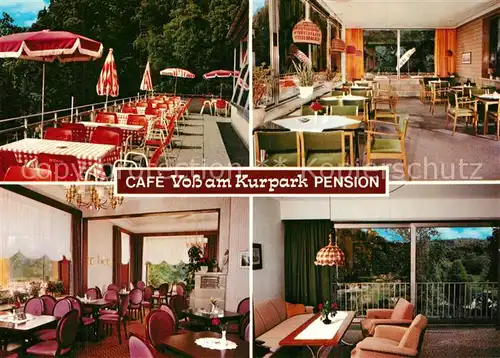 AK / Ansichtskarte Malente Gremsmuehlen Cafe Pension Voss am Kurpark Malente Gremsmuehlen