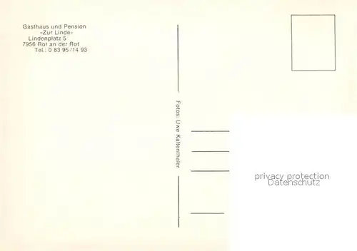 AK / Ansichtskarte Rot_Rot Gasthaus Pension Linde Rot_Rot