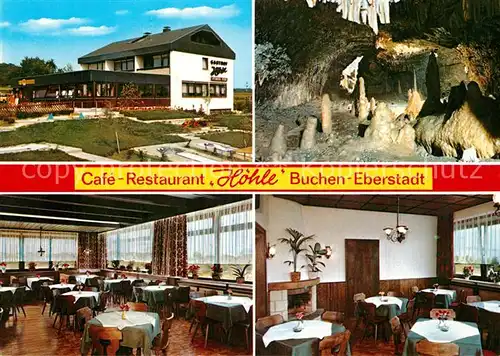 AK / Ansichtskarte Eberstadt_Baden Cafe Restaurant Hoehle Eberstadt_Baden