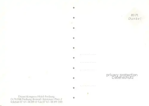 AK / Ansichtskarte Freiburg_Breisgau Kongress Hotel Dorint Freiburg Breisgau