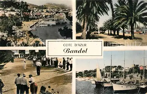 AK / Ansichtskarte Bandol Port Promenade Jeu de Boule Cote d Azur Bandol