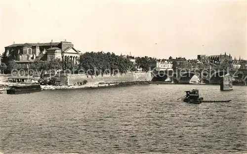 AK / Ansichtskarte Toulouse_Haute Garonne La Garonne vers l Egise de la Daurade Toulouse Haute Garonne