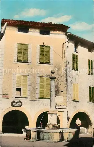 AK / Ansichtskarte Le_Broc_Alpes Maritimes Place de la Fontaine Le_Broc_Alpes Maritimes