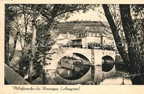 AK / Ansichtskarte Villefranche de Rouergue Pont des Consuls XIVe siecle Villefranche de Rouergue