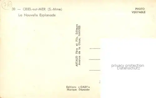AK / Ansichtskarte Criel sur Mer La nouvelle esplanade Criel sur Mer
