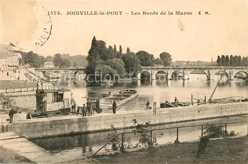 AK / Ansichtskarte Joinville le Pont Les bords de la Marne Joinville le Pont
