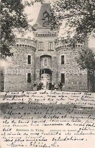 AK / Ansichtskarte Vichy_Allier Chateau de Busset Vichy Allier